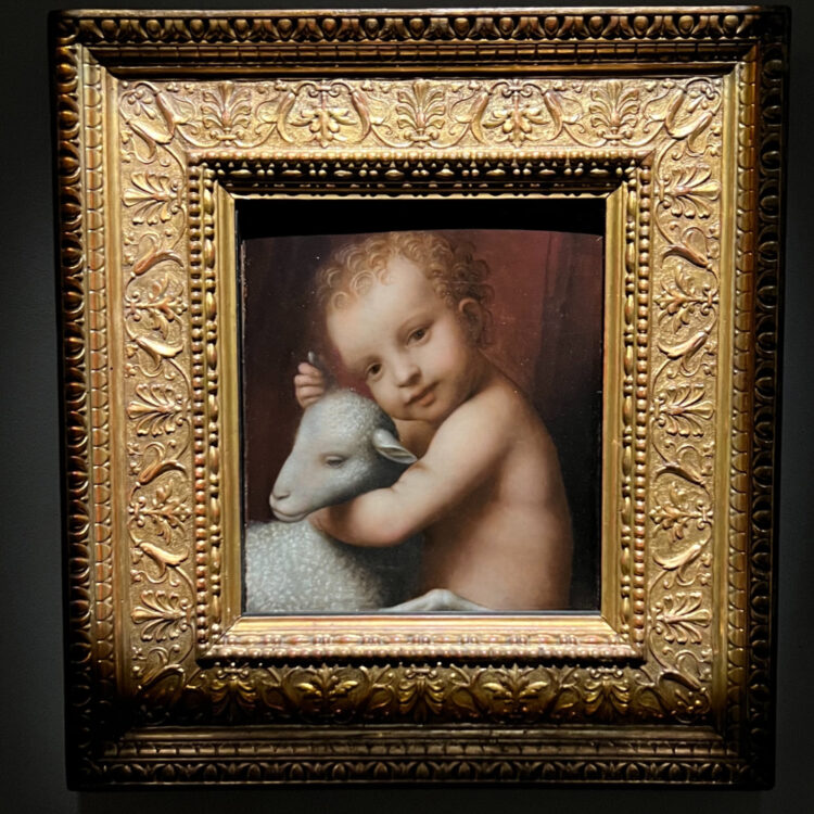 Bernardino Luini: Infant Jesus with Lamb in the Pinacoteca Ambrosiana in Milan