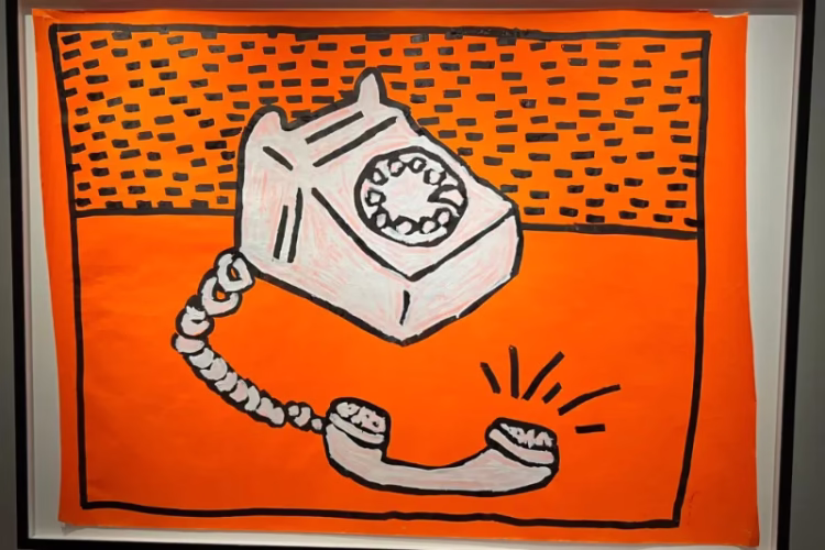 Keith Haring (Untitled -- Telephone, 1981)