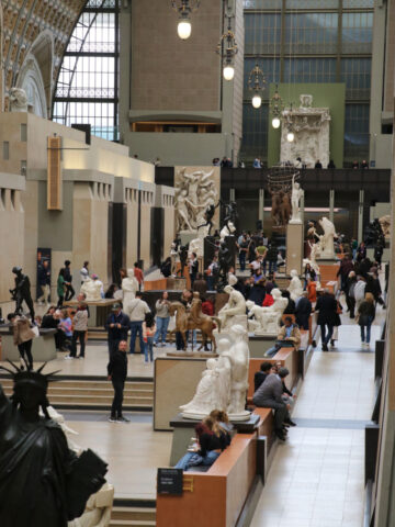 Sculptures in the Musée d’Orsay in Paris