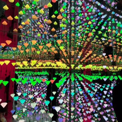 Studio Irma Diamond Matrix in the MOCO Amsterdam Modern and Contemporary Art Museum with Banksy