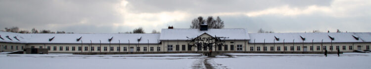 Administrative Building at Dachau Concentration camp memorial site near Munich