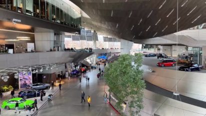 Inside of BMW Welt in Munich