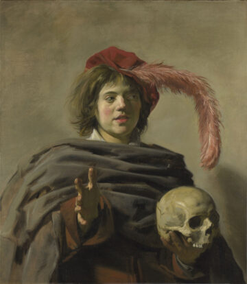 Frans Hals, Junger Mann mit Totenkopf (Vanitas)
