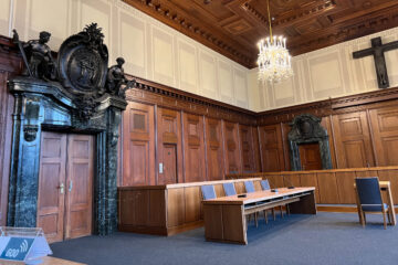 Courtroom 600 in the Nuremberg Palace of Justice