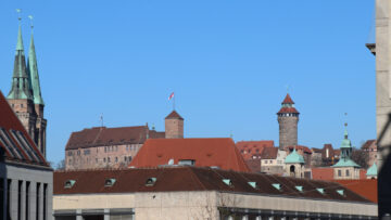 Nuremberg Imperial Castle Seen from Old Town
