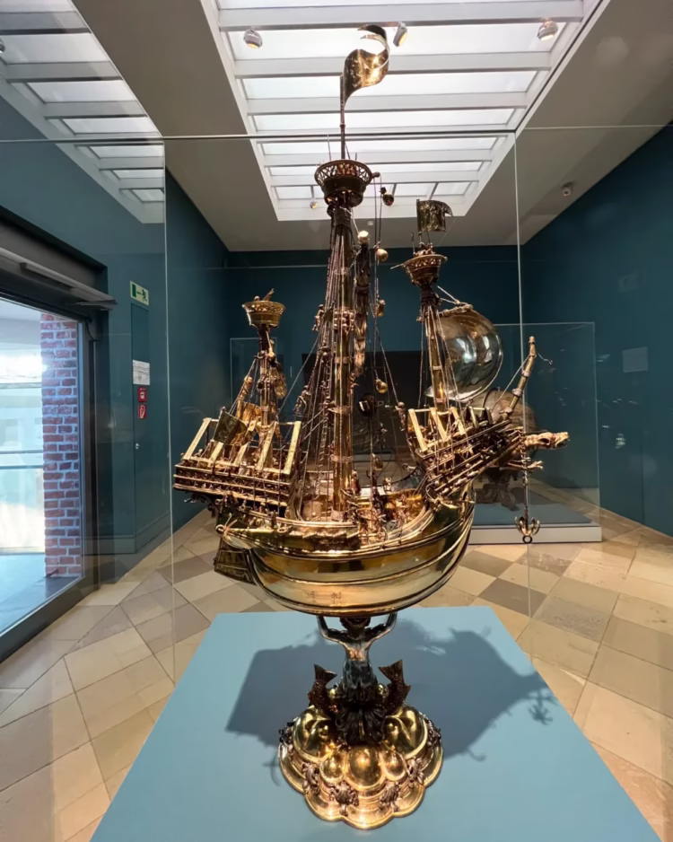 Ship as Table Centerpiece (Schlüsselfelder Ship), Nuremberg, 1503; Germanic National Museum in Nuremberg