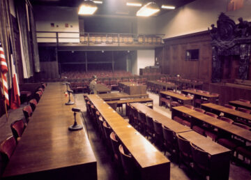 Courtroom 600 in 1945