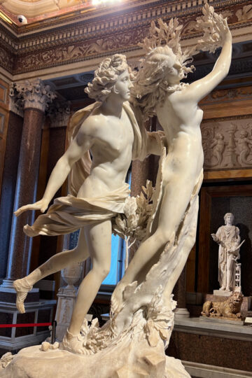 Bernini's Apollo and Daphne in the Borghese Gallery in Rome
