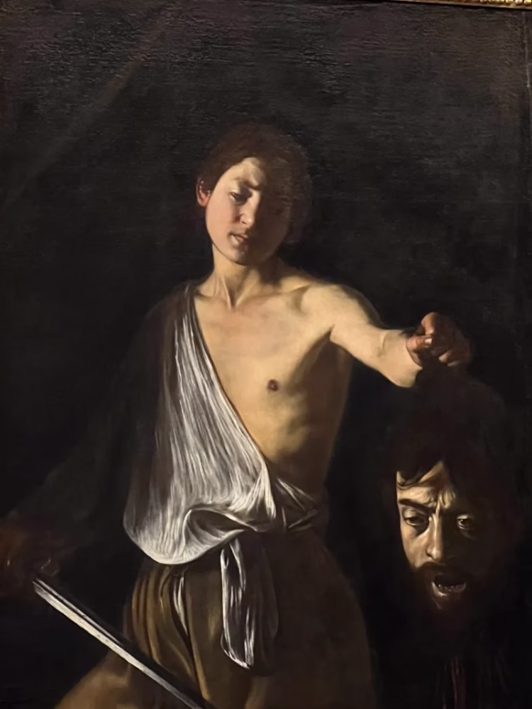David with the Head of Goliath (1609-10) was one of Caravaggio's last works.
