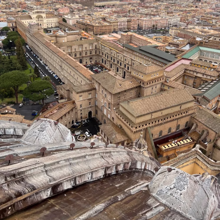 Vatican Museum seen from the dome of St Peter's