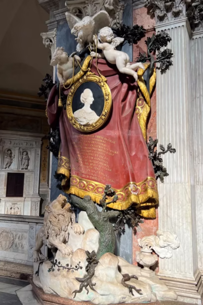 The funeral monument of Princess Maria Flaminia Odescalchi Chigi