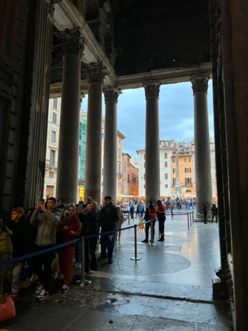 Tickets are needed to see the interior of the Pantheon in Rome