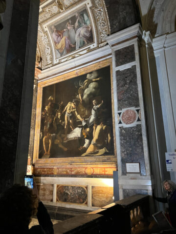 The Martyrdom of Saint Matthew (Martirio di San Matteo, 1599–1600) by Caravaggio