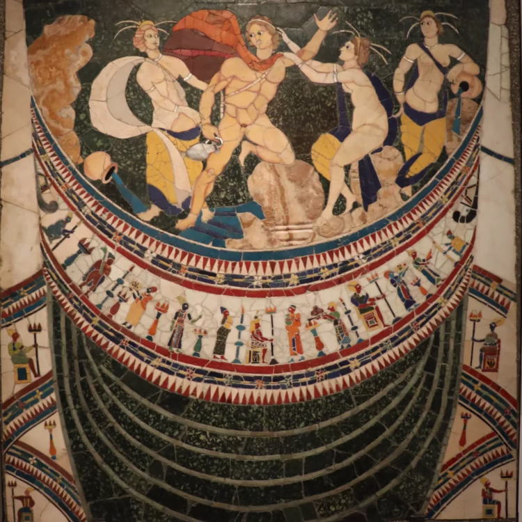 Hylas Opus Sectile in the Palazzo Massimo National Roman Museum in Rom