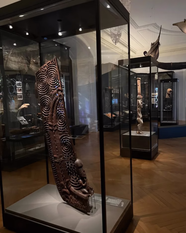 Steampost of a War Canoe, Maori, New Zealand, 19th century