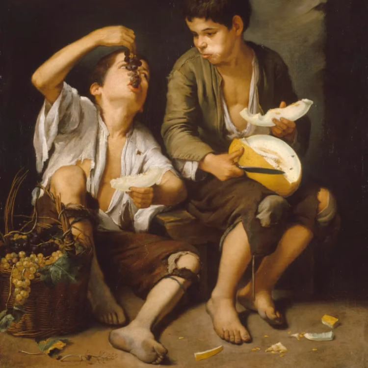 Murillo: Boys Eating Grapes and Melon