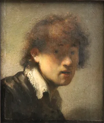Rembrandt: Self-Portrait as a Young Man in the Alte Pinakothek