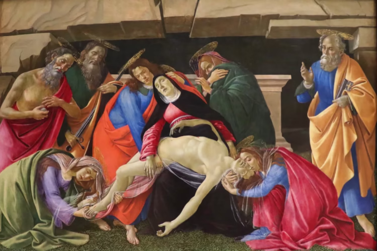 Botticelli: Lamentation over the Dead Christ