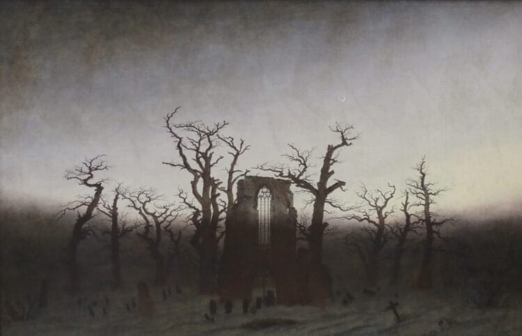 Abtei im Eichwald / Abbey Among Oak Trees Caspar David Friedrich in the Alte Nationalgalerie in Berlin