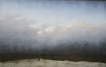 Mönch am Meer / Monk by the Sea by Caspar David Friedrich in the Alte Nationalgalerie in Berlin