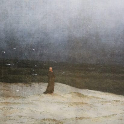 Mönch am Meer" (Monk by the Sea) Caspar David Friedrich in the Alte Nationalgalerie in Berlin