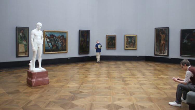 This hall in the Alte Nationalgalerie in Berlin is used for Deutschrömer (lit. German Romans, i.e., Germanic artists who worked in Italy).
