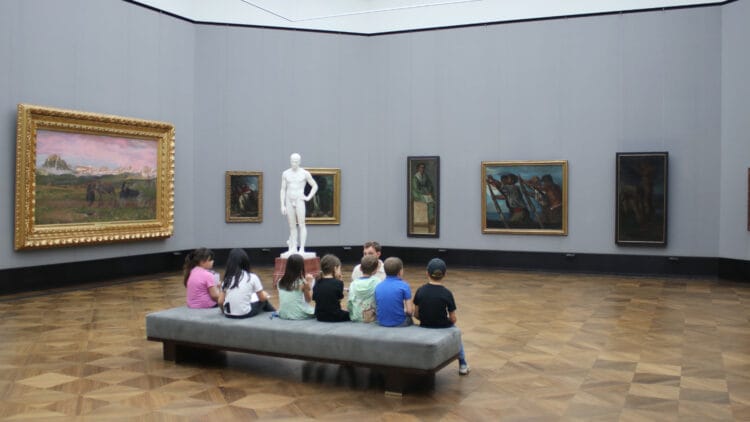 This hall in the Alte Nationalgalerie in Berlin is used for Deutschrömer (lit. German Romans, i.e., Germanic artists who worked in Italy).
