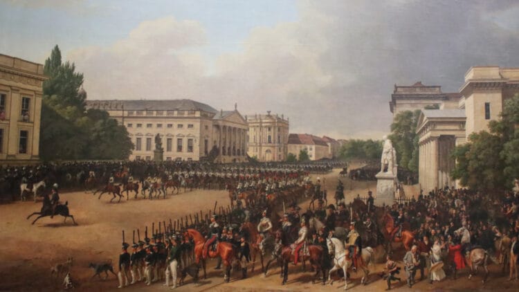 Franz Krüger – Parade auf dem Opernplatz in the Alte Nationalgalerie in Berlin