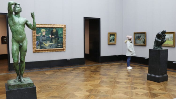 French Impressionist Room in the Alte Nationalgalerie in Berlin