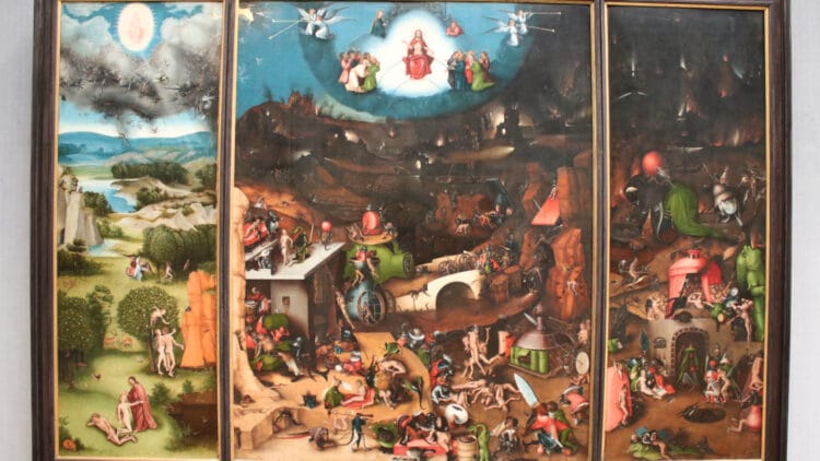 Bosch Cranach Copy of the Altarpiece with the Last Judgment in the Gemäldegalerie Berlin