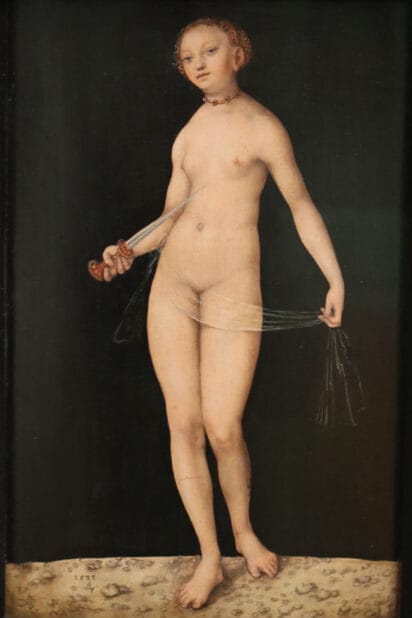 Cranach: Lucretia in the Gemäldegalerie in Berlin