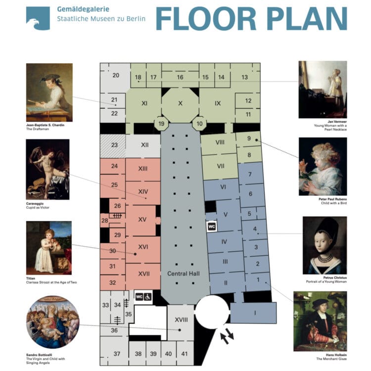 Gemäldegalerie Berlin Floor Plan Map