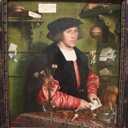 Holbein: Der Kaufmann Georg Gisze in the Gemäldegalerie in Berlin
