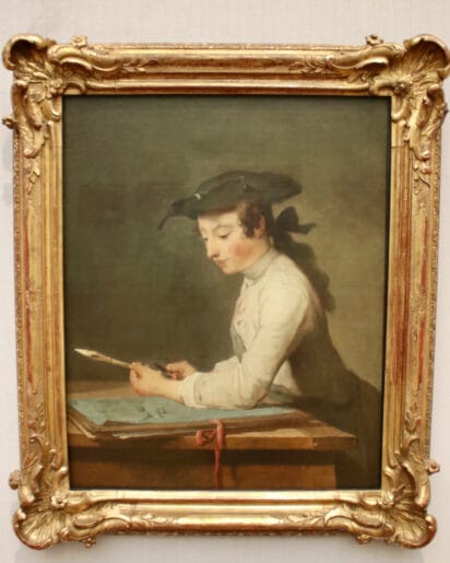 Jean-Baptiste Siméon Chardin, Der Zeichner / The Drawer (1737) in the Gemäldegalerie in Berlin