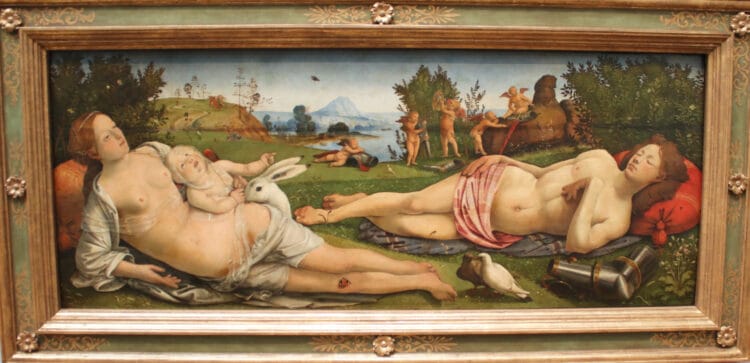 Piero di Cosimo: Venus Mars and Amor in the Gemäldegalerie in Berlin
