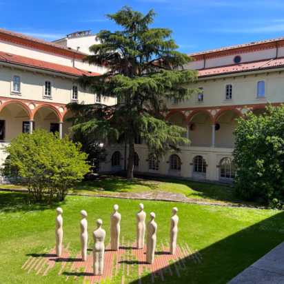 Sette Savi (“Seven Sages") Courtyard of the National Museum of Science and Technology Leonardo da Vinci in Milan