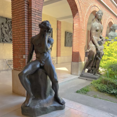 Adam and Liberty Sculptures in the Bourdelle Museum in Paris