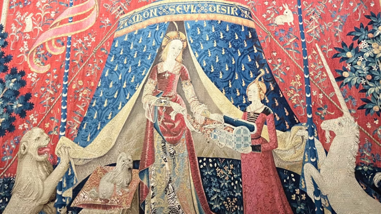 Visit the wonderful Musée de Cluny French National Museum of the Middle Ages in Paris to see medieval history and art, including The Lady and the Unicorn tapestry series.