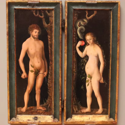 Cranach: Adam and Eve in the Museum der bildenden Künste Leipzig (MdbK) / Museum of Fine Arts
