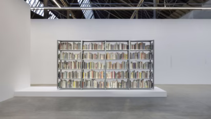 Saâdane Afif, The Fountain Archives (Bookshelves), 2022