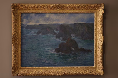 Monet: Belle Isle en Mer painting in the Rodin Museums in paris