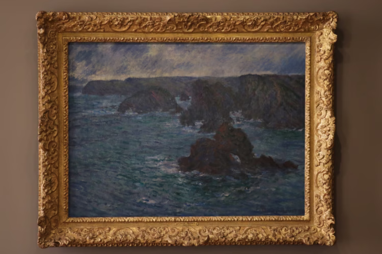 Monet: Belle Isle en Mer painting in the Rodin Museums in paris