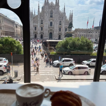 Milan Duomo Seen from McDonalds