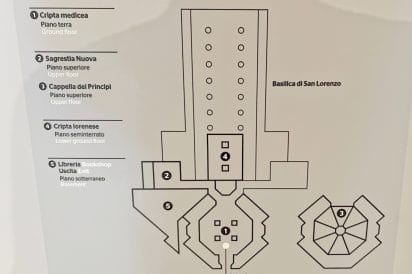 Medici Chapel Map Floorplan