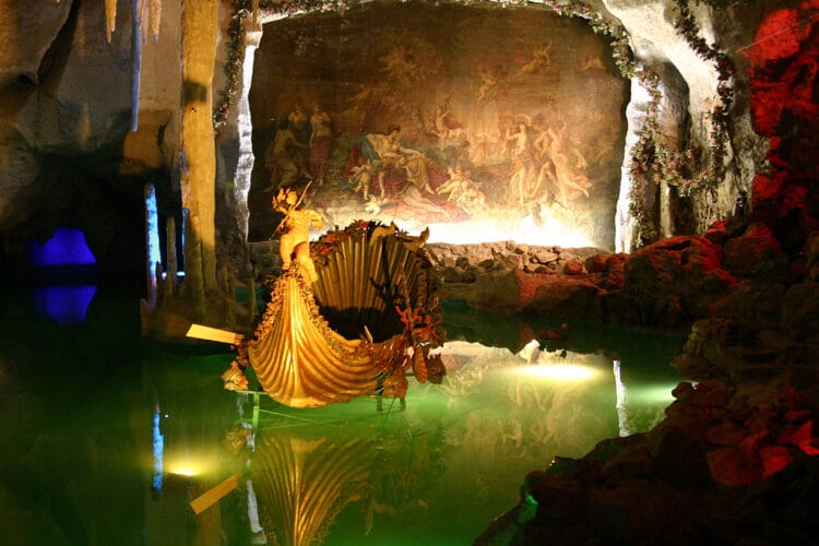 The most famous of the park buildings at Schloss Linderhof is the Venus Grotto (Venusgrotto).