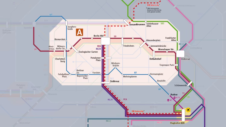 The Airport Express train (FEX) is the fastest and cheapest public transportation to Flughafen Berlin-Brandenburg Willy Brandt (BER) from Hauptbahnhof, Potsdamer Platz, and Südkreuz with connections from Mitte, Kurfürstendamm, Zoologischer Garten, and downtown areas of Berlin.