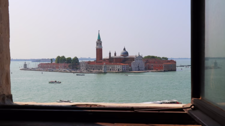 San Giorgio Maggiore Island in Venice seen from the Doge's Palace