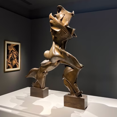 Umberto Boccioni: Unique Forms of Continuity in Space sculpture in the Museo del Novecento in Milan