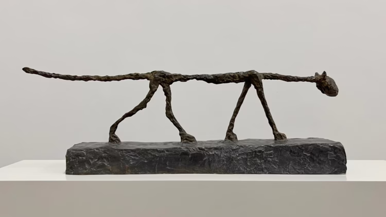 Alberto Giacometti La Chat in profile in the Kunstmuseum Basel Fine Arts Museum