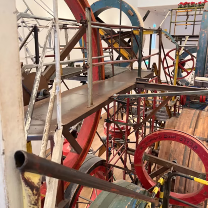 Detail of Utopia in the Tinguely Museum in Basel